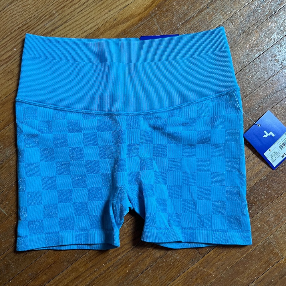 Checkered Biker Shorts